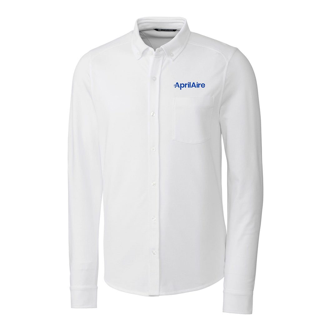 AprilAire Long Sleeve Knit Button Down